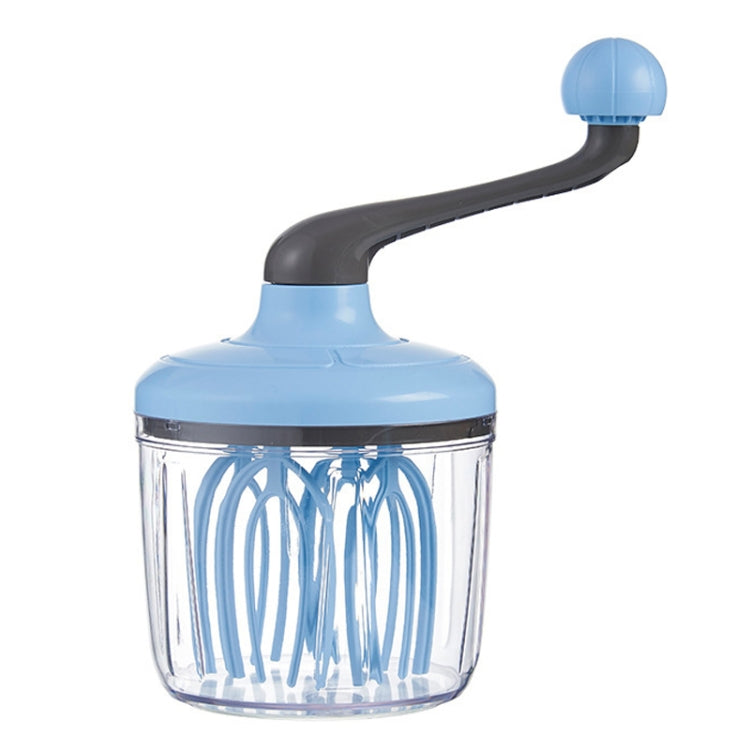 TBD0605260101A Home Baking Cream Whipper Kitchen Semi-Automatic Hand Egg Whisk Mixing Stick(Blue) - Image 1