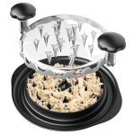 Chicken Shredder Machine With Transparent Lid Anti-Slip Meat Shredder Tool(Navy Blue) - Image 2