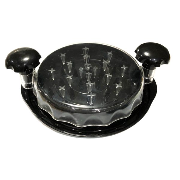 Chicken Shredder Machine With Transparent Lid Anti-Slip Meat Shredder Tool(Navy Blue) - Image 3