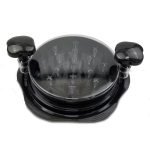 10 Inch Chicken Shredder Machine With Transparent Lid Anti-Slip Meat Shredder Tool(Round Cover Orange) - Image 3