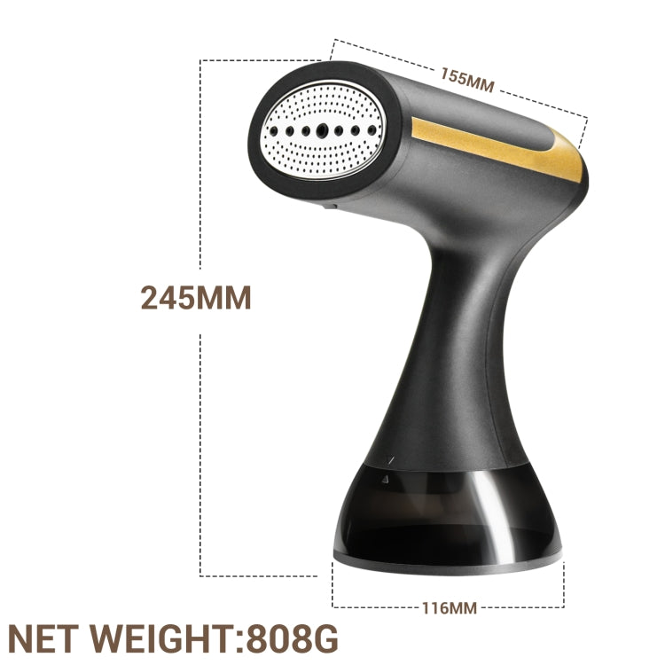 TBD06054231_B2_7ca2eae0-d2be-4244-ae45-2d706ed2d382 Small Portable Handheld Household Steam Spray Clothes Wrinkle Removal Iron, Size: UK Plug(Black) - Image 3