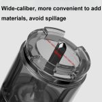 Multifunctional Kitchen Seasoning Electric Grinder Adjustable Coarse and Fine Pepper Grinder(Black) - Image 7