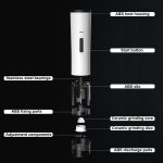 Multifunctional Kitchen Seasoning Electric Grinder Adjustable Coarse and Fine Pepper Grinder(Red) - Image 9
