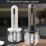 Small Baby Food Processor Kitchen Multifunction Cordless Electrical Meat Grinder(Black) - Image 3