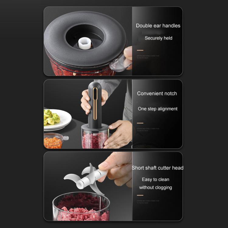 TBD06059720_B6_9f99d23f-4d99-4762-a6f3-524f3c840a83 Small Baby Food Processor Kitchen Multifunction Cordless Electrical Meat Grinder(Black) - Image 7