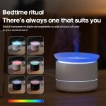 200ml Sea of Clouds Aroma Diffuser Essential Oil Humidifier with 7-Color Mood Lights USB-Powered, Color: Lava Black - Image 5