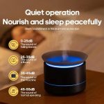 200ml Sea of Clouds Aroma Diffuser Essential Oil Humidifier with 7-Color Mood Lights USB-Powered, Color: White - Image 6