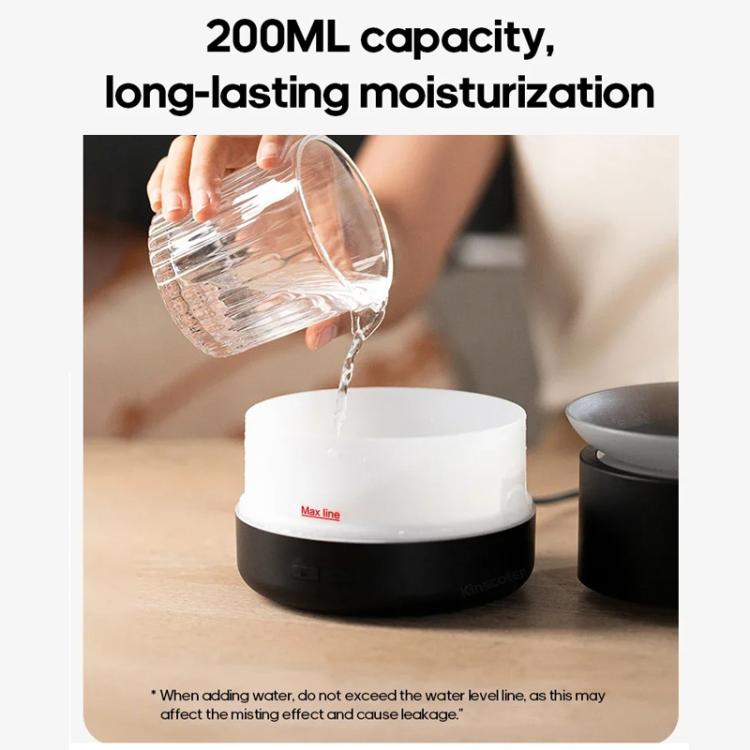 TBD06061172_B6_85e635f6-4ea0-4356-b33a-1c25ed62c67d 200ml Sea of Clouds Aroma Diffuser Essential Oil Humidifier with 7-Color Mood Lights USB-Powered, Color: Black - Image 7