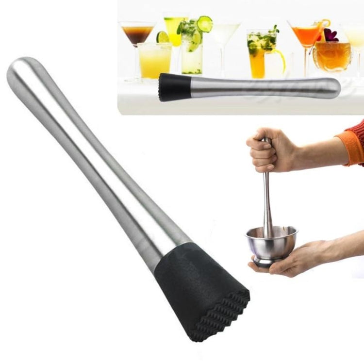 TBD0832747 Stainless Steel Crushed Popsicle Mint Lemon Stir Bar Utensil - Image 1