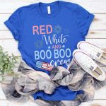 Red, White & Boo Boo Crew T-Shirt - Image 6
