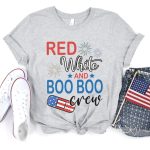 Red, White & Boo Boo Crew T-Shirt - Image 3