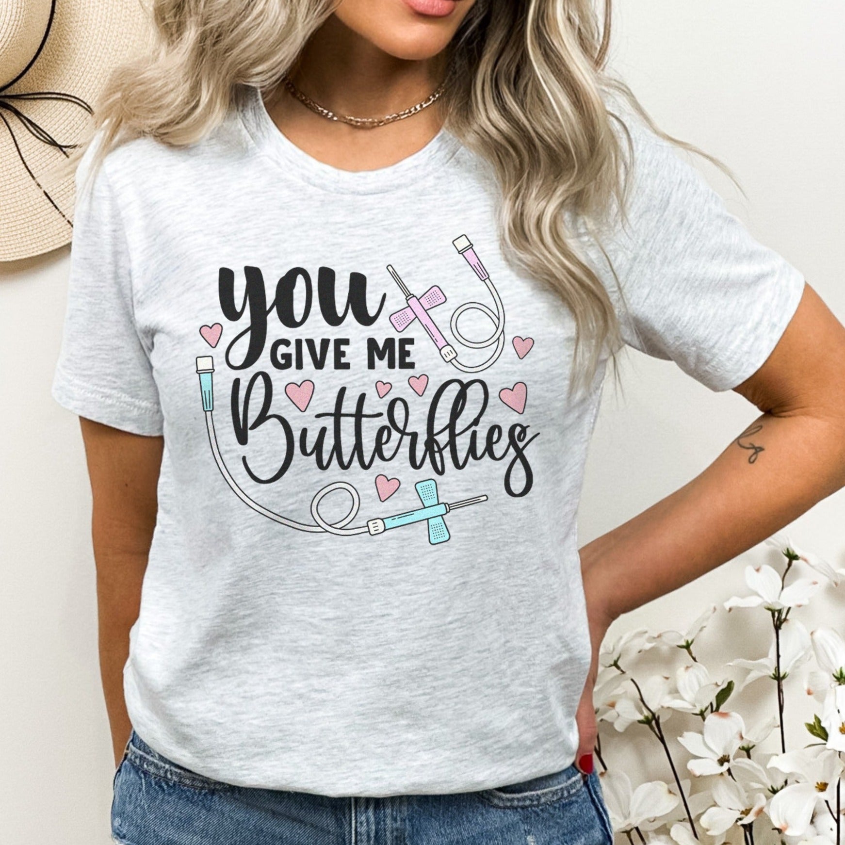 butterfliesvdayash You Give me Butterflies T-Shirt - Image 2