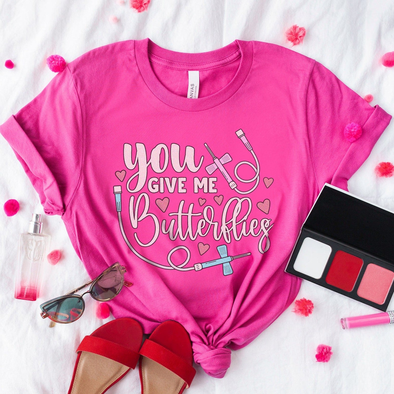butterfliesvdayberry You Give me Butterflies T-Shirt - Image 4