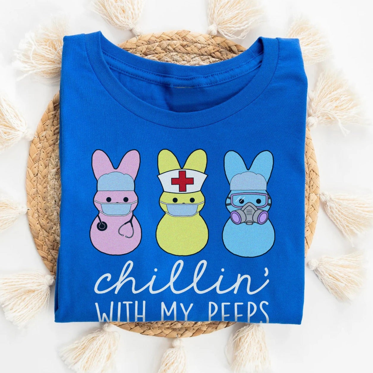 chillinwithmypeepsroyal Chillin with my Healthcare Peeps T-Shirt - Image 2