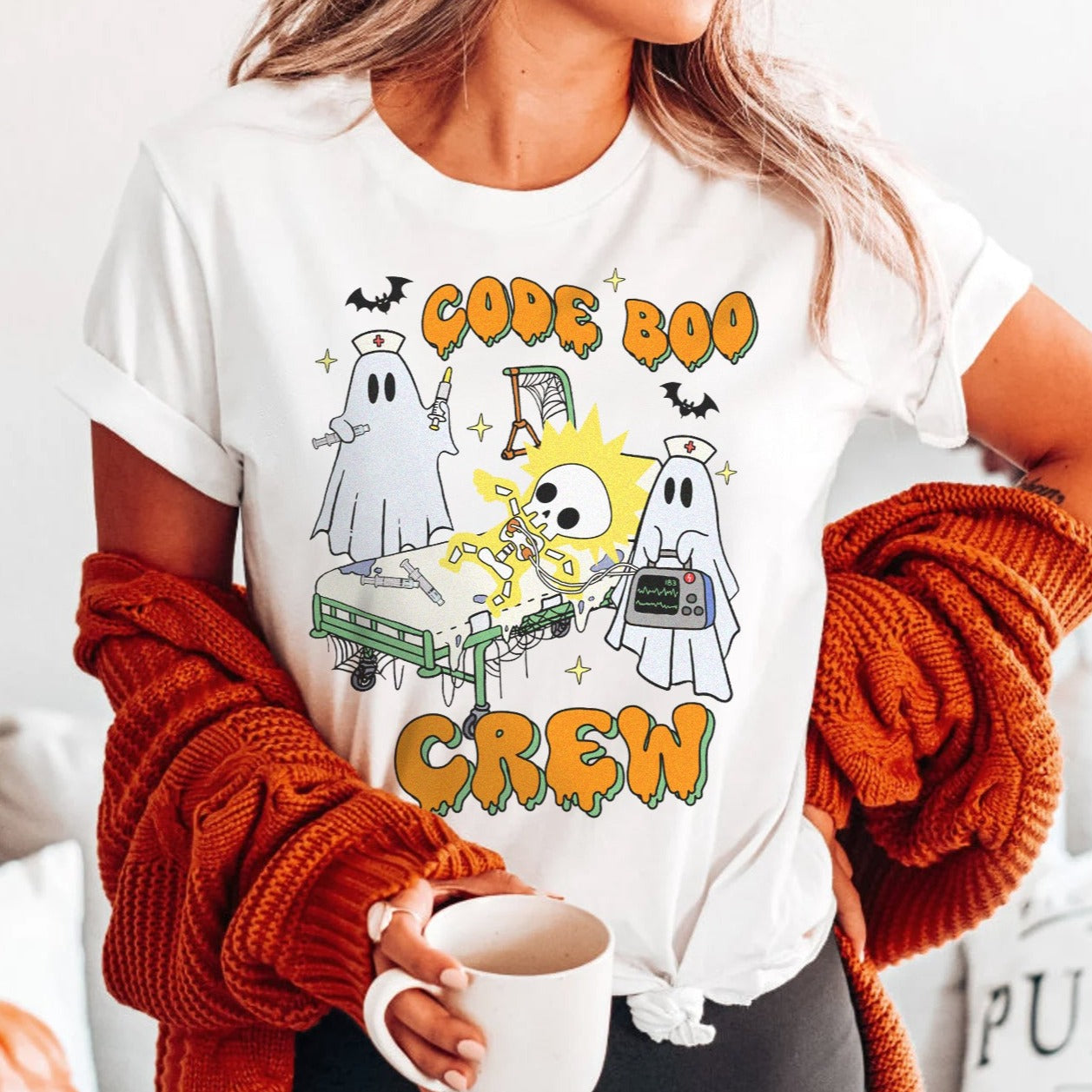 codeboowhite Code Boo Crew T-Shirt - Image 6