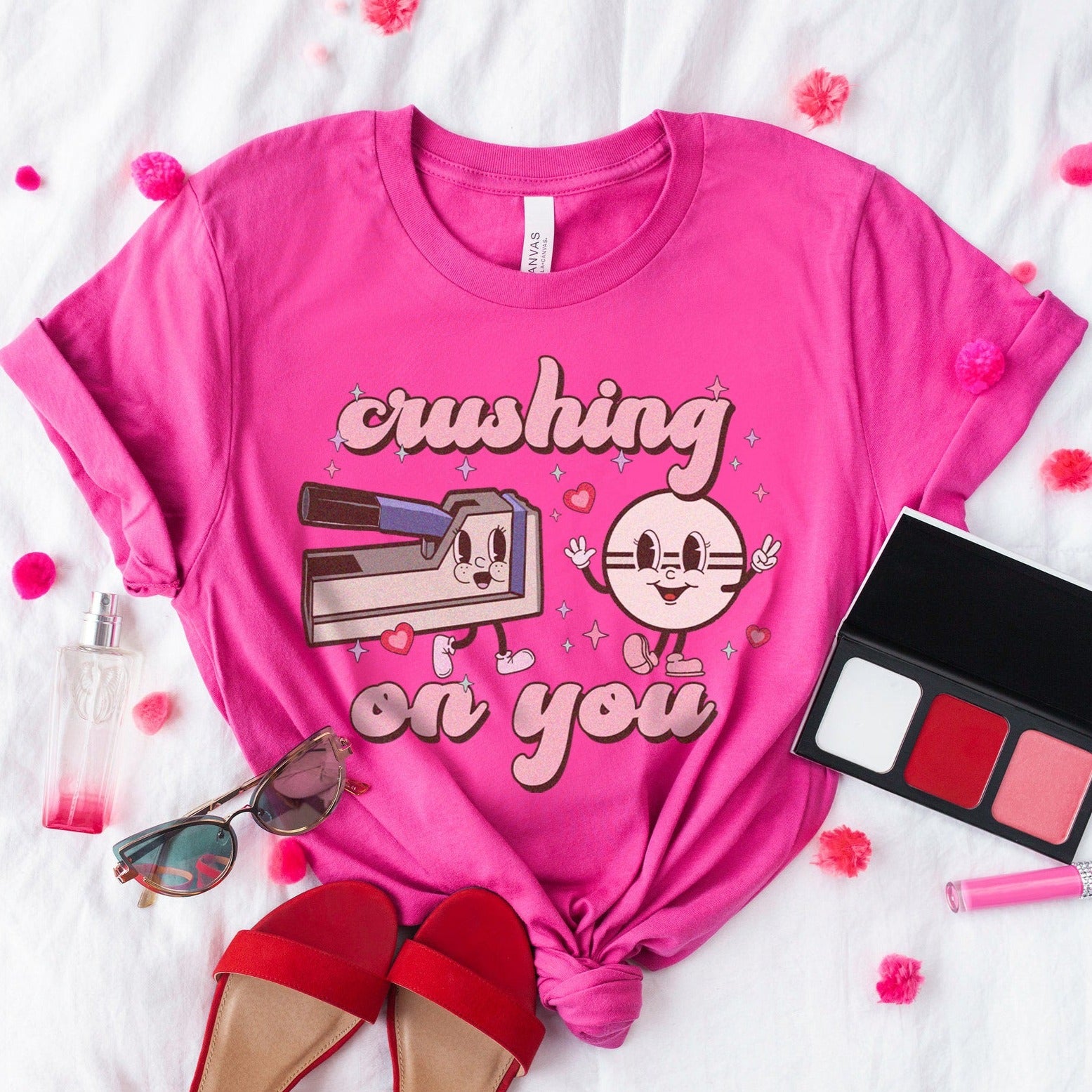 crushingretroberry Retro Crushing On You T-Shirt - Image 4