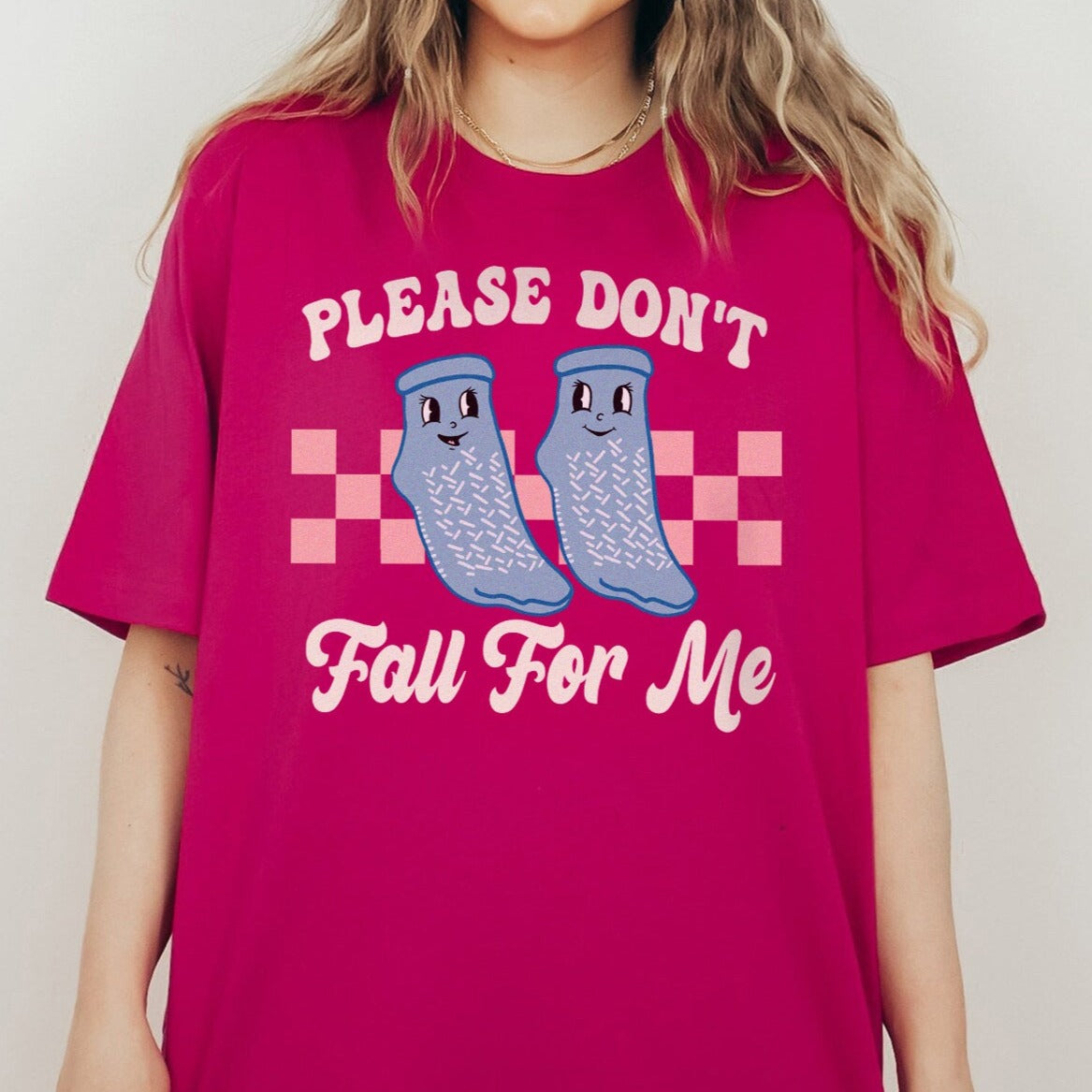 don_tfallformeberry Don't Fall For Me Grippy Socks T-Shirt - Image 4