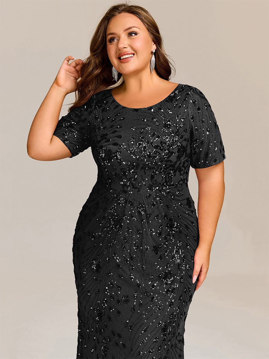 ee02387bk-pr10_78cc765f-9f3a-425f-a360-d205024ab45e Plus Size Sequin Mermaid Formal Dress - Image 7
