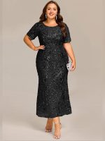 Plus Size Sequin Mermaid Formal Dress - Image 6