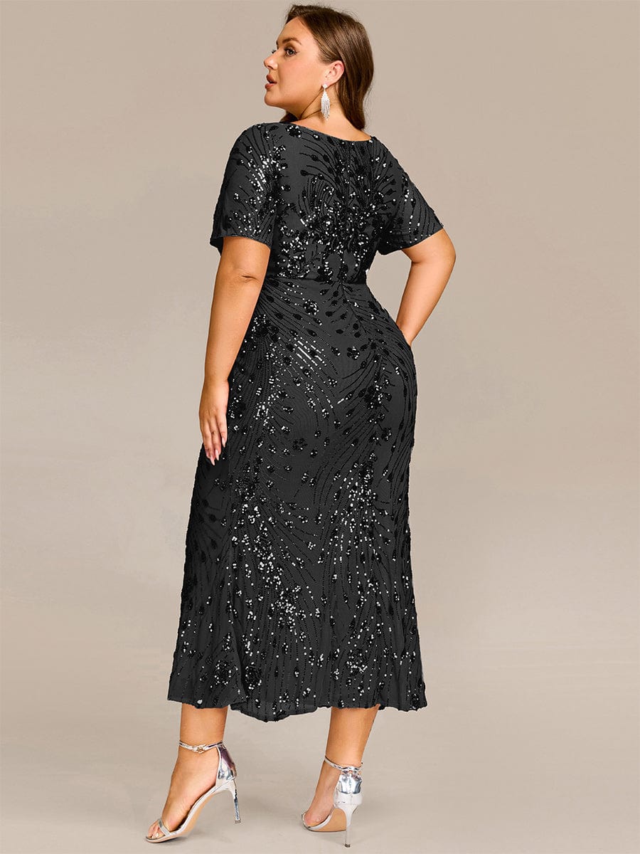 ee02387bk-pr8_247f137e-d53a-4743-a589-dd9c0944e3f3 Plus Size Sequin Mermaid Formal Dress - Image 9