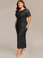 Plus Size Sequin Mermaid Formal Dress - Image 10