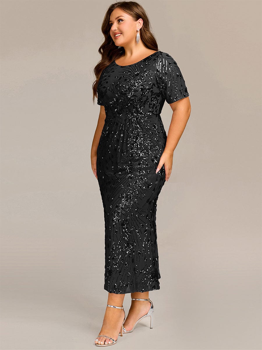ee02387bk-pr9_b16ae4f3-067e-4370-b8d7-a27d28737829 Plus Size Sequin Mermaid Formal Dress - Image 10