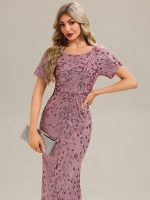 Sequin Mermaid Round Neck Dress - Image 10