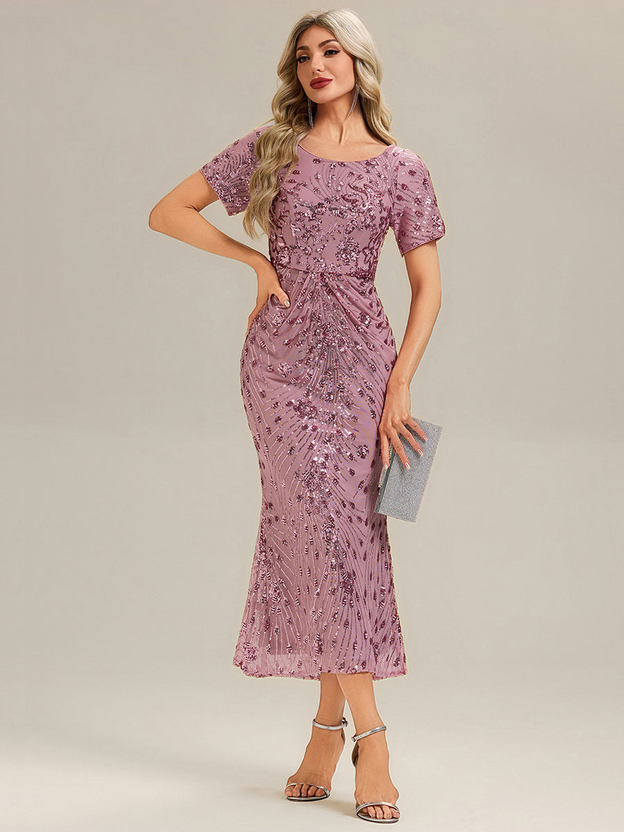 ee02387od-r_8d422f54-8816-47e4-9d66-b26e71ec6fa1 Sequin Mermaid Round Neck Dress - Image 6