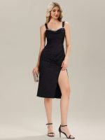 Lace-Up Glitter Sleeveless Wedding Guest Dress - Image 5