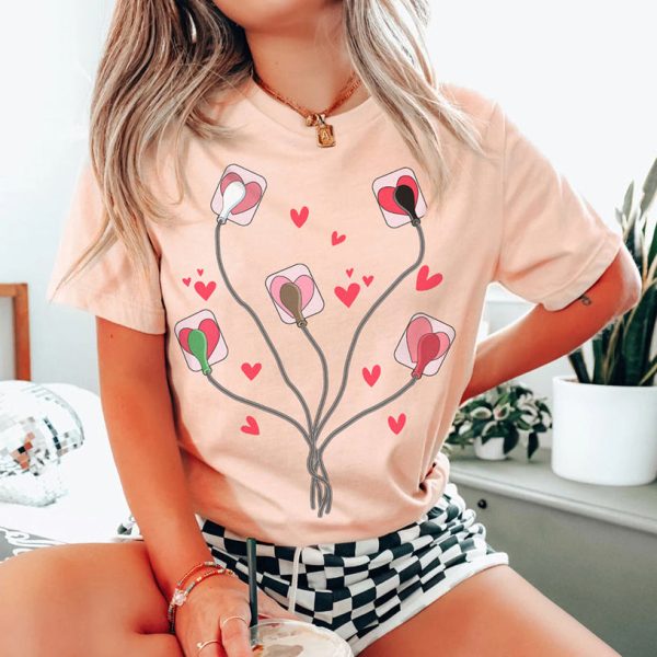 Valentine EKG Leads T-Shirt - Image 1