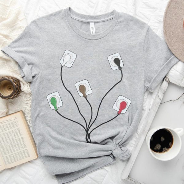 EKG Leads Cheat Sheet T-Shirt - Image 7
