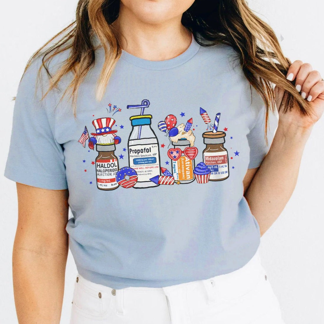 firecrackerpropofolblue Firecracker Propofol T-Shirt - Image 4