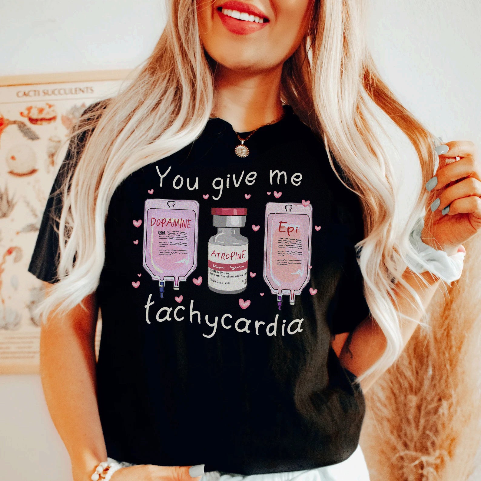 givemetachycardiablackv2 You Give Me Tachycardia T-Shirt - Image 6