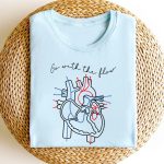 Go with the Flow Heart T-Shirt - Image 3