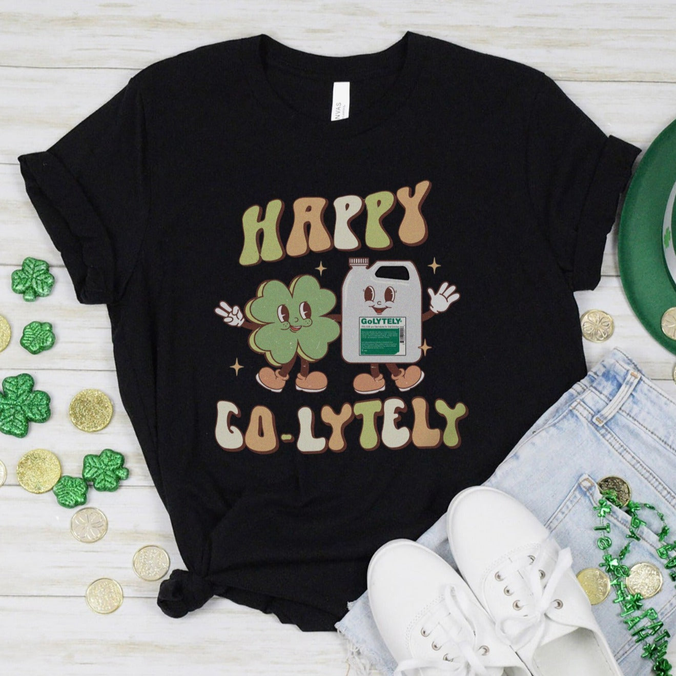 happygolytelyblack Happy Go-Lytely T-Shirt - Image 9