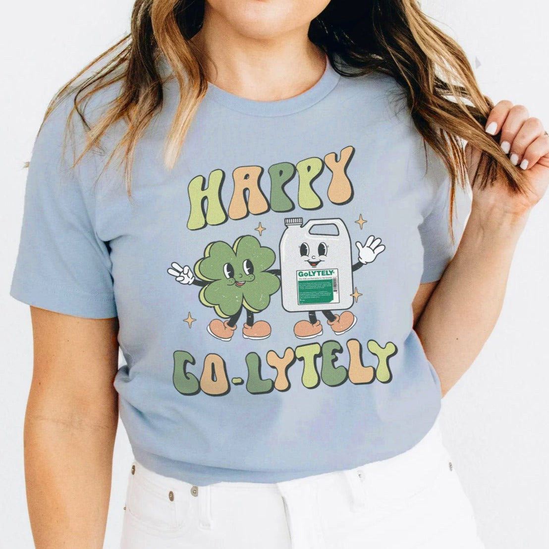 happygolytelyblue Happy Go-Lytely T-Shirt - Image 3