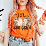 ICU Boo Crew Ghosts T-Shirt - Image 2