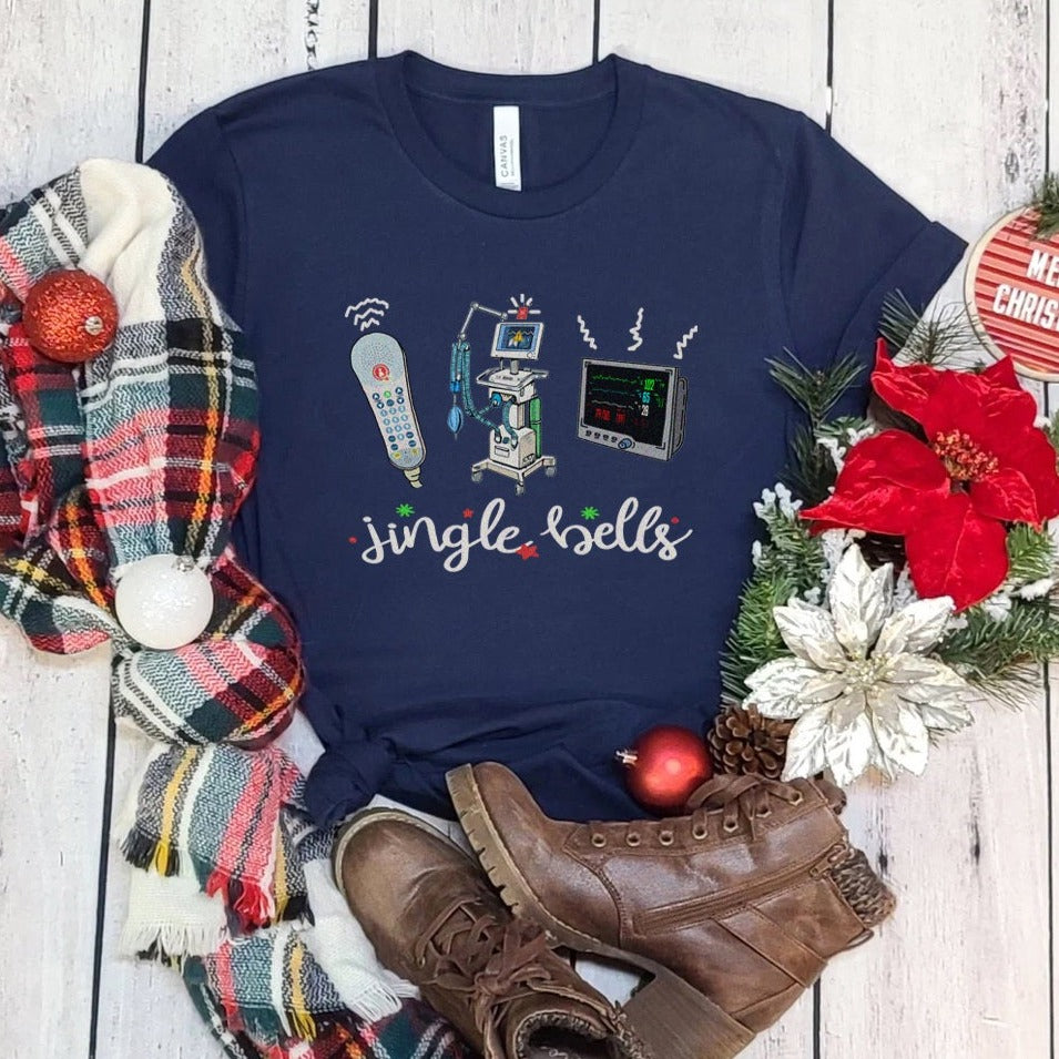 jinglebellsnavy Jingle Bells T-Shirt - Image 6