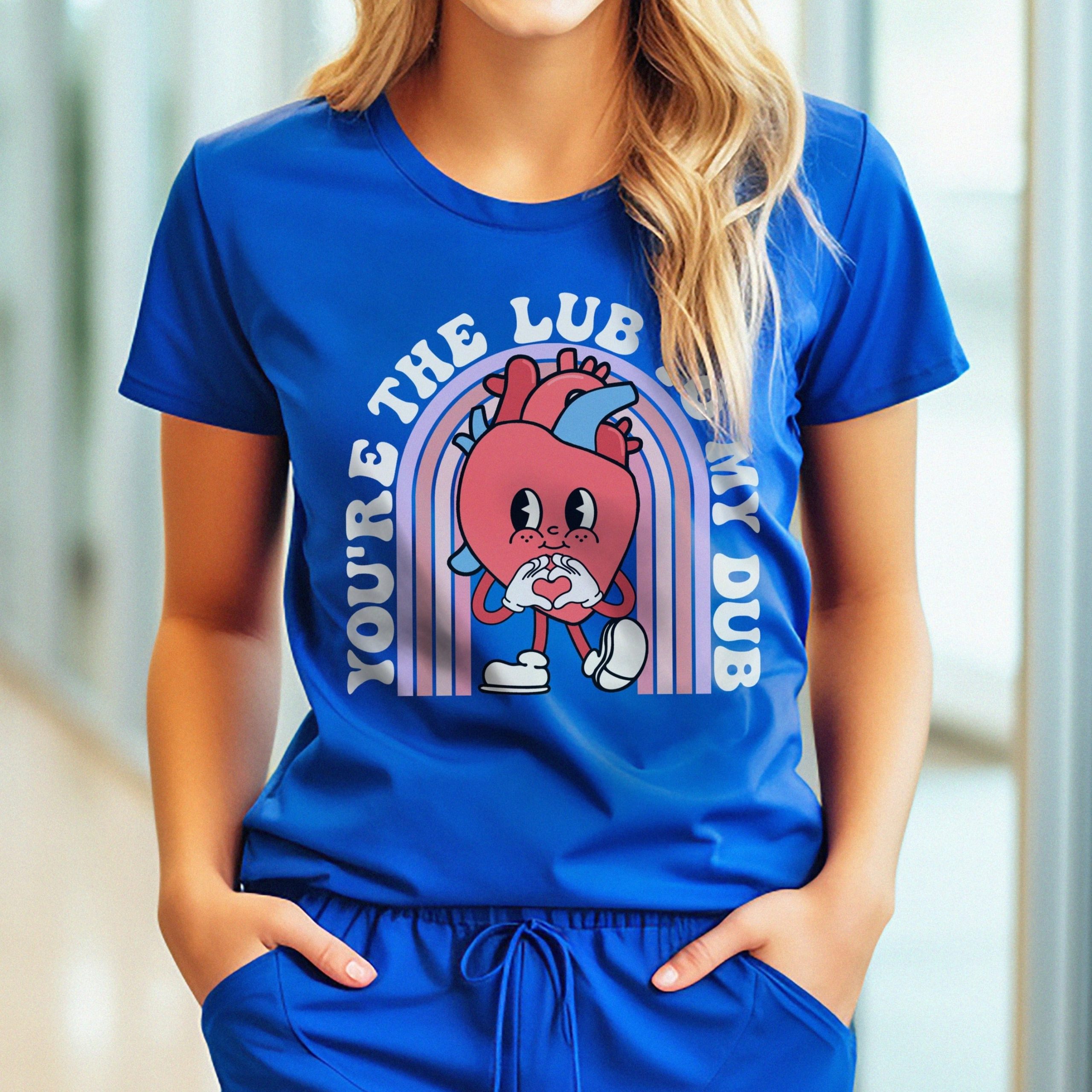 lubtomydubroyal Retro You're the Lub to my Dub T-Shirt - Image 7