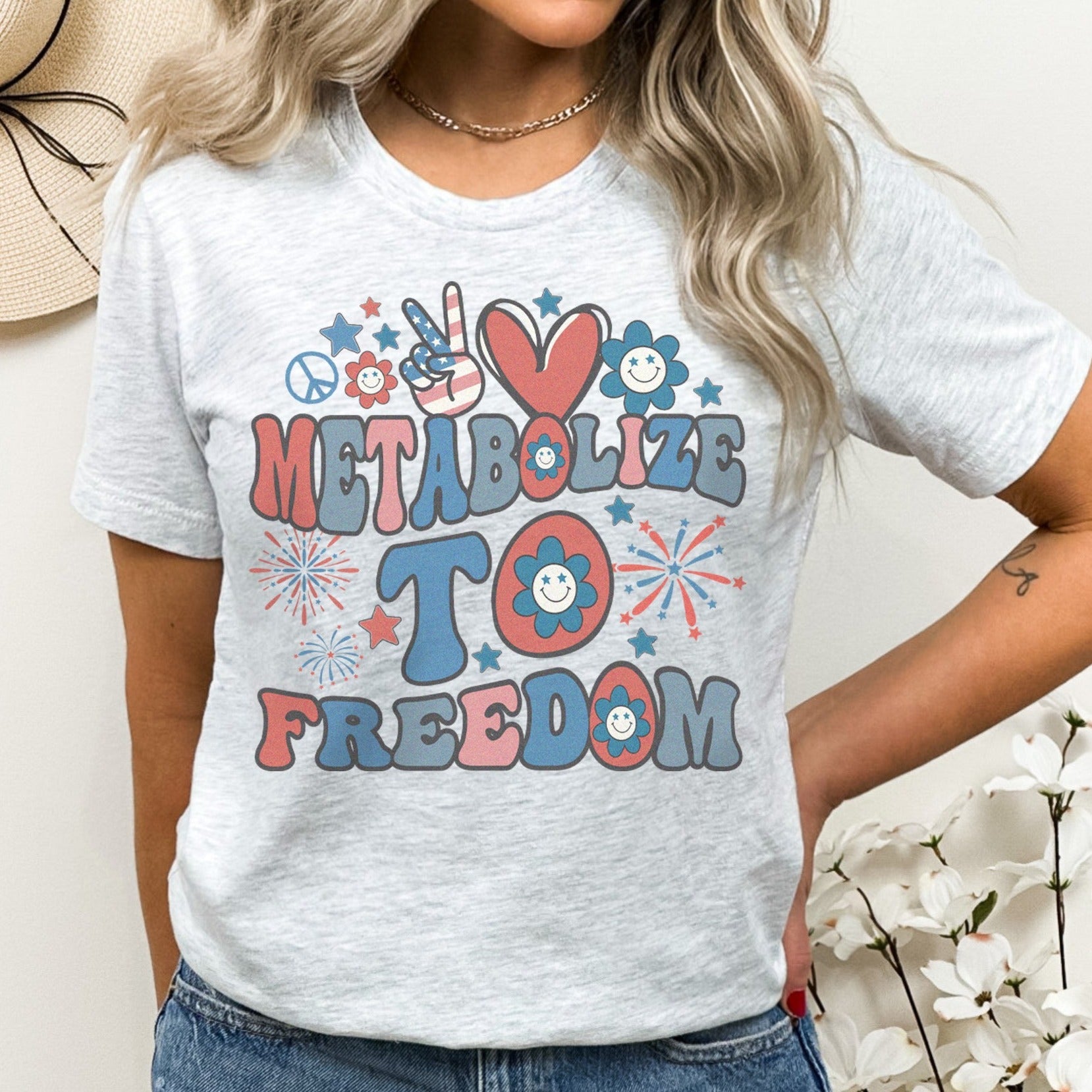 metabolizetofreedomash Metabolize to Freedom July 4th T-Shirt - Image 2