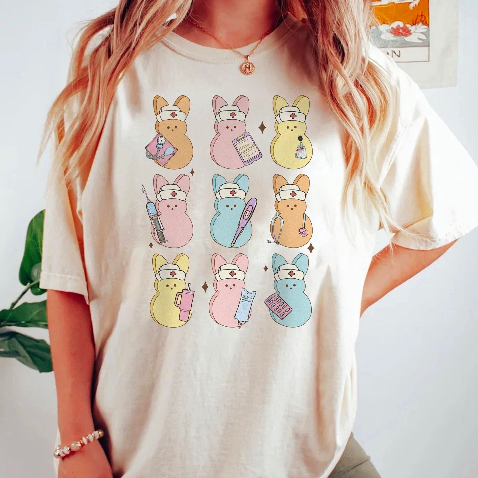 nursepeepsnatural Nurse Peeps T-Shirt - Image 3