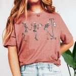 Dancing Nurse Skeletons T-Shirt - Image 8