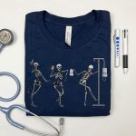 Dancing Nurse Skeletons T-Shirt - Image 2