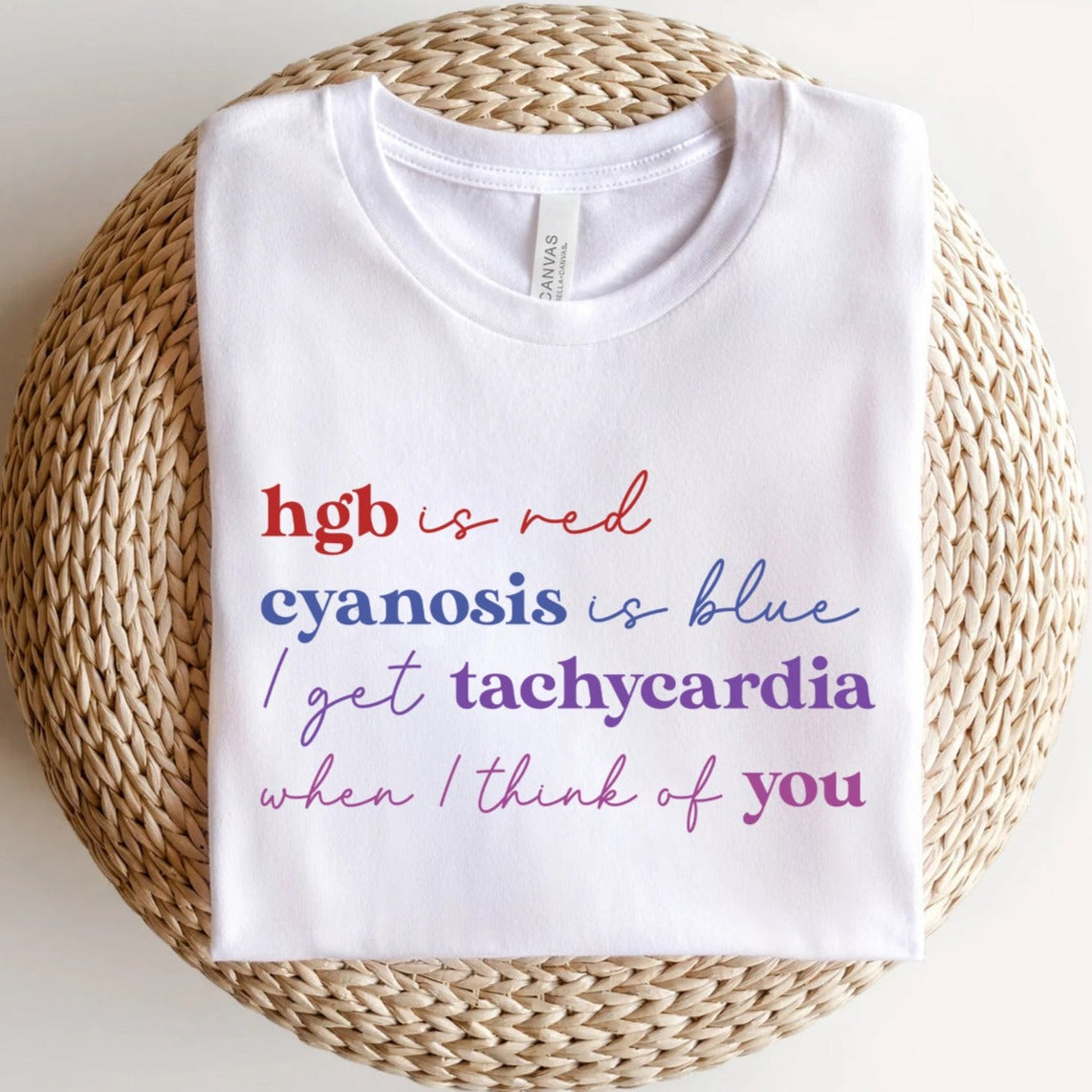 nursevalentinepoemwhit Medical Valentine's Day Poem T-Shirt - Image 2