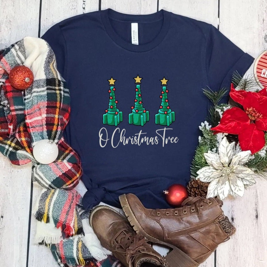ochristmastreenavy O Christmas Tree T-Shirt - Image 7