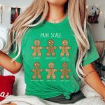 Gingerbread Pain Scale T-Shirt - Image 2