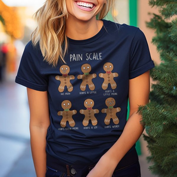 Gingerbread Pain Scale T-Shirt - Image 3