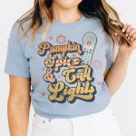 Pumpkin Spice & Call Lights T-Shirt - Image 12