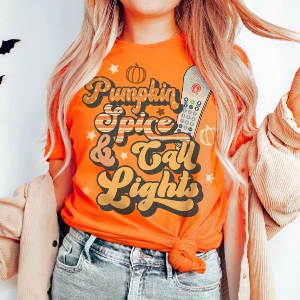 Pumpkin Spice & Call Lights T-Shirt - Image 6