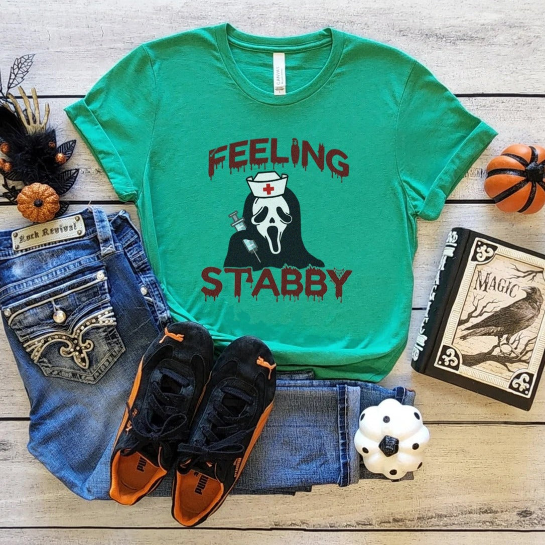 stabbynursegreen Feeling Stabby T-Shirt - Image 7